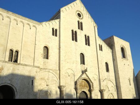 Szent Miklós bazilika - Bari-stock-foto