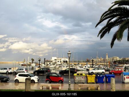 Bari látképe-stock-foto