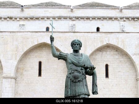 Barlettai kolosszus - Hérakleiosz szobor-stock-foto