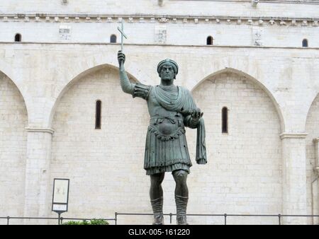 A barlettai kolosszus - A Hérakleiosz szobor-stock-foto