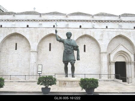 Barlettai kolosszus - Hérakleiosz szoibor-stock-foto