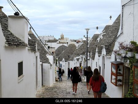 Alberobellói itca trullókkal - Olaszország-stock-foto