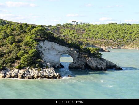 Tengeri kapu - Gargano-félsziget - Olaszország-stock-foto
