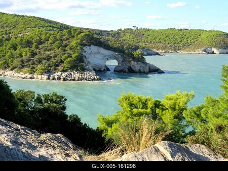 Tengeri kapu - Gargano-félsziget - Olaszország-stock-foto