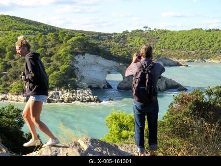Tengeri kapu - Gargano-félsziget - Olaszország-stock-foto