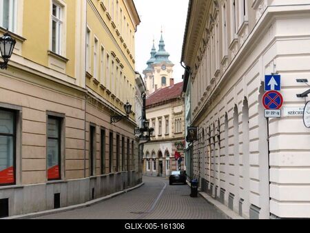 Egri utca-stock-foto