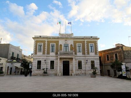 San Vito dei Normanni - Városháza - Olaszország-stock-foto