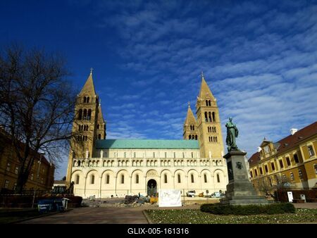 A pécsi Dóm-stock-foto