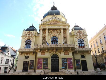 Pécsi Nemzeti Színház-stock-foto