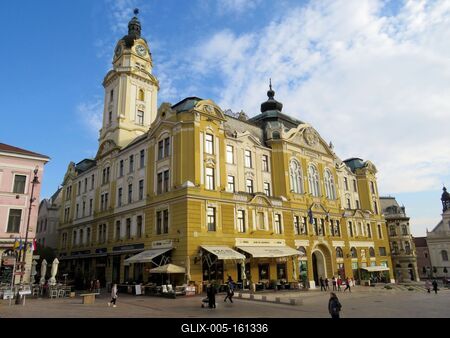 Pécsi városháza-stock-foto