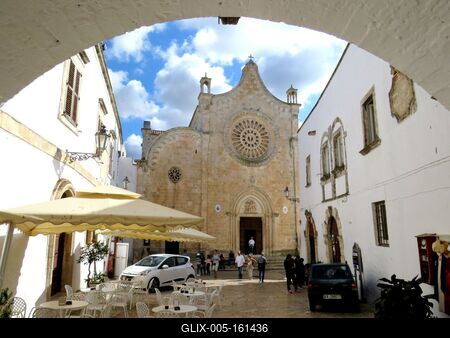 Ostuni katedrálisa - Olaszország-stock-foto