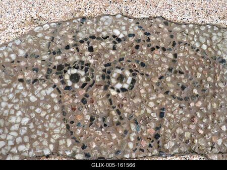 A tarantói San Cataldo katedrális padlózatának mozaik töredéke-stock-foto