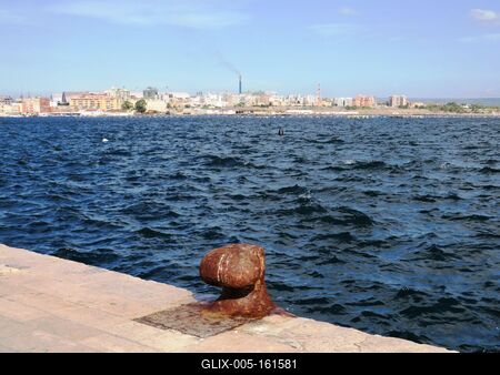 Taranto - Kis tenger - Olaszország-stock-foto