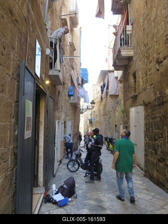 Üzleti alku Taranto óvárosában - Olaszország-stock-foto