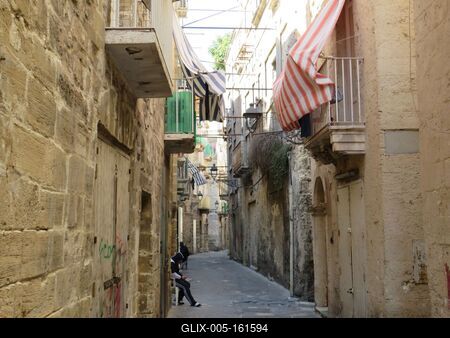 Taranto óvárosi fõutcája - Olaszország-stock-foto