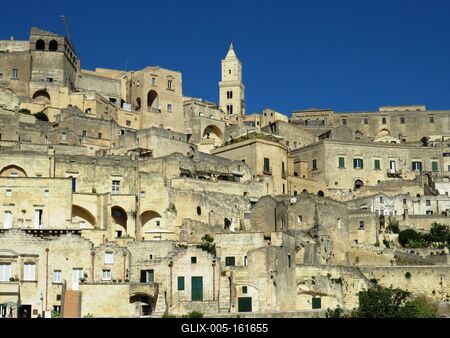 Matera, a kóváros-stock-foto