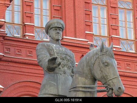 Zsukov marsall moszkvai emlékmûve-stock-foto