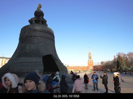 Moszkva - Cár harang - Szpasszkaja torony-stock-foto