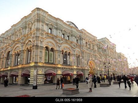 Moszkva - GUM áruház - Karácsony-stock-foto
