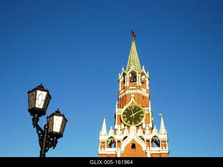 Moszkva - Spasszkaja torony . Kreml-stock-foto