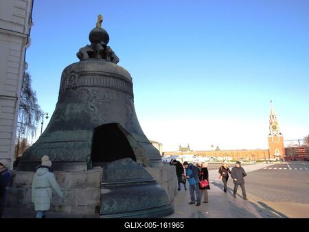 Moszkva - Cár harang - Szpasszkaja torony-stock-foto