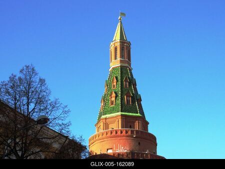 Moszkva - A Kreml Arzenál sarokbástya tornya-stock-foto