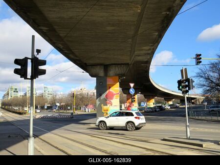 BAH csomópont és felüljáró - Budapest-stock-foto