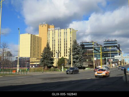 BAH csomópont - Alkotás utca - Budapest-stock-foto