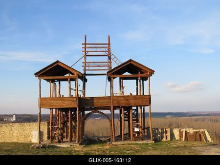 Római kori katonai tábor - Dunakömlõd-stock-foto