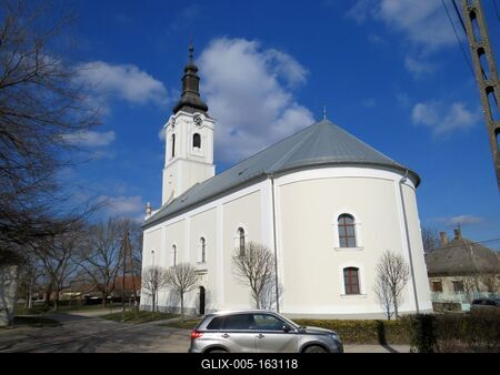 Madocsa - Szent Miklós apátság-stock-foto