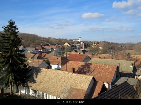 Dunakömlõd - Látkép-stock-foto