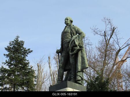 George Washington szobra - Budapest-stock-foto