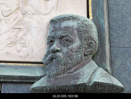 Benczúr Gyula arcéle dombormûvön - Budapest-stock-foto