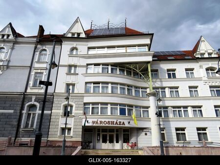City Hall entrance - Kaposvár-stock-foto