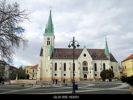 Cathedral of Kaposvár - Hungary-stock-foto