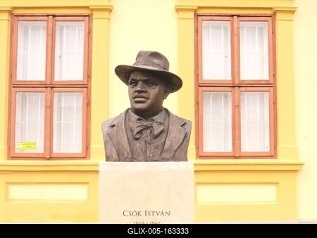 Csók István Hungarian Painter - Cece - Bust-stock-foto