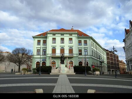 Kaposvár - Kossuth Square - Main Square-stock-foto