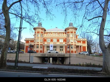 Csiki Gergely Theater - Kaposvár-stock-foto