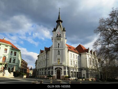 Kaposvár - Town Hall building - City Center-stock-foto