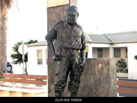 Cape Verde - Statue of freedom Fighter Amilcar Cabral-stock-foto