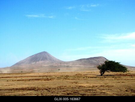 Cape Verde - Sal Island Landscape.-stock-foto