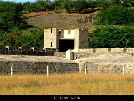Cape Verde - Concentration Camp - Tarrafal-stock-foto