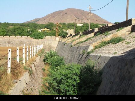 Cape Verde c- Concentration Camp -Tarrafal-stock-foto