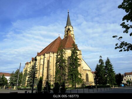 Cluj-Napoca (Kolozsvár), 9 May 2017The St. Michael Church.A Szent Mihály templom (1487).-stock-foto