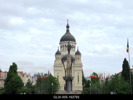 Cluj-Napoca (Kolozsvár), 9 May 2017The Assumption Ortodox Cathedral.A Szûzanya mennybemenetele (Istenszülõ elszenderedése) ortodox katedrális.-stock-foto