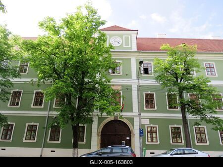 Cluj-Napoca (Kolozsvár), 9 May 2017The Reformed College.A református kollégium.-stock-foto