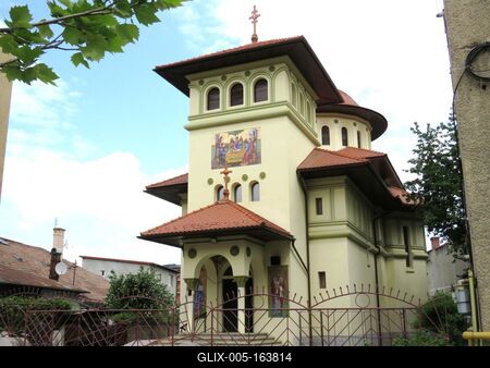 Cluj-Napoca (Kolozsvár), 8 May 2017The St. Nicholas Orthodox Church.A Szent Miklós ortodox templom.-stock-foto
