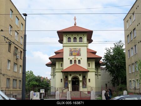 Cluj-Napoca (Kolozsvár), 8 May 2017The St. Nicholas Orthodox Church.A Szent Miklós ortodox templom.-stock-foto