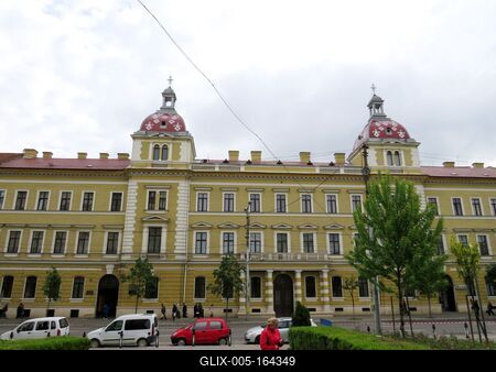 Cluj-Napoca (Kolozsvár), 9 May 2017The Romanian Orthodox Seminar and Theology High School.A román ortodox szeminárium és teológiaia líceum.-stock-foto