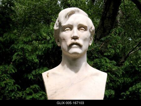 Bust of Hungarian painter Rudnay Gyula-stock-foto